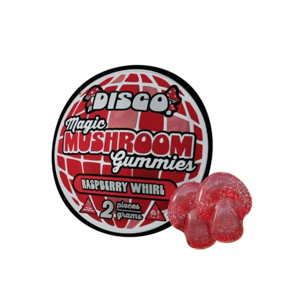 RASPBERRY WHIRL DISCO MAGIC MUSHROOM GUMMIES