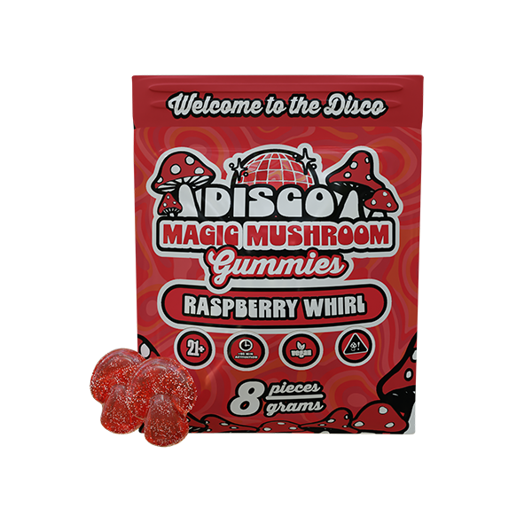 RASPBERRY WHIRL DISCO MAGIC MUSHROOM GUMMIES