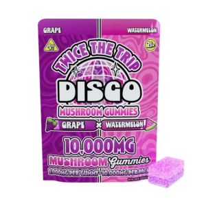 Disco Twice the Trip Mushroom Gummies 10ct (10,000MG Total)